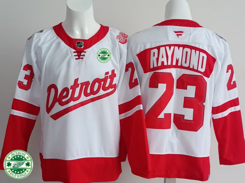 Men Detroit Red Wings #23 Raymond White 2025 Fanatics Home Premium NHL Jersey style 4->detroit red wings->NHL Jersey